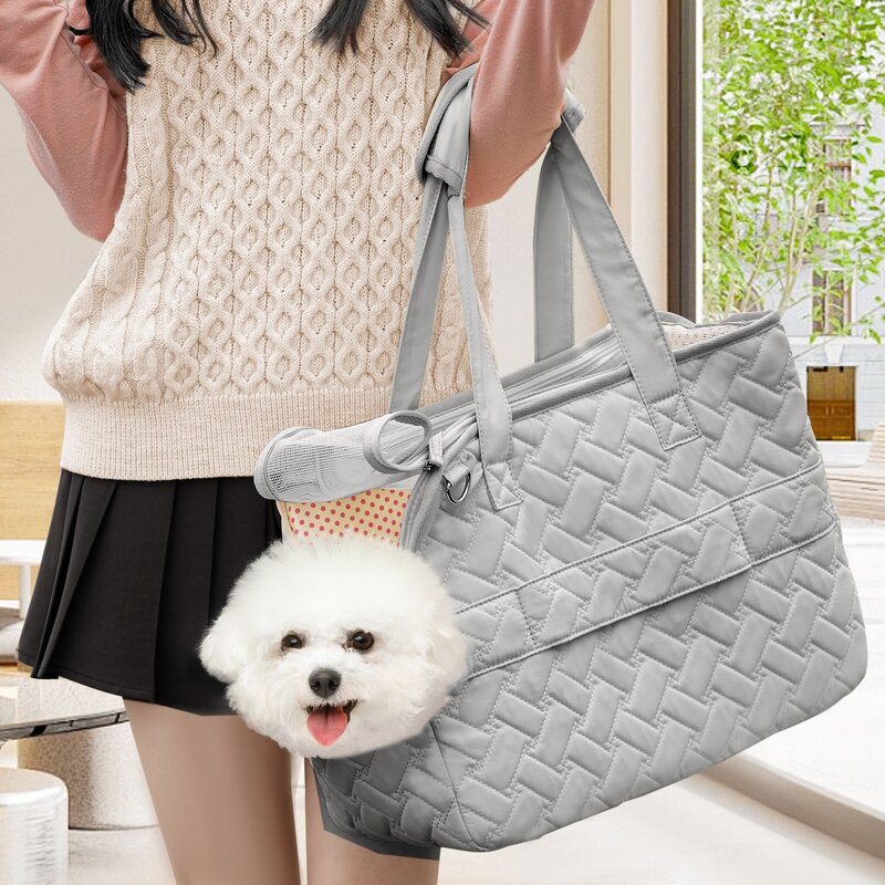 맥시스 강아지 슬링백 이동가방 고양이 이동장, 베이지