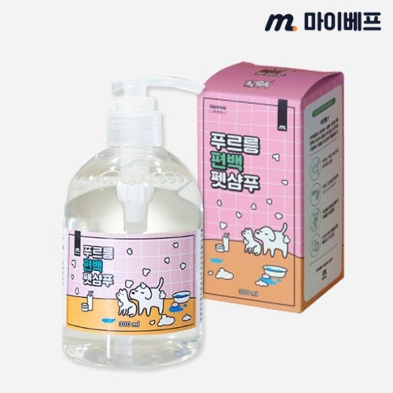 [초특가세일] 마이베프 푸르릉 편백펫샴푸 알러지 가려움 악취제거 강아지샴푸 고양이겸용, 300g, 1개