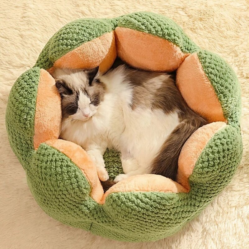 애니멀로우 고양이 쿠션 숨숨집 애견 마약 방석 대형, 1개, 그린