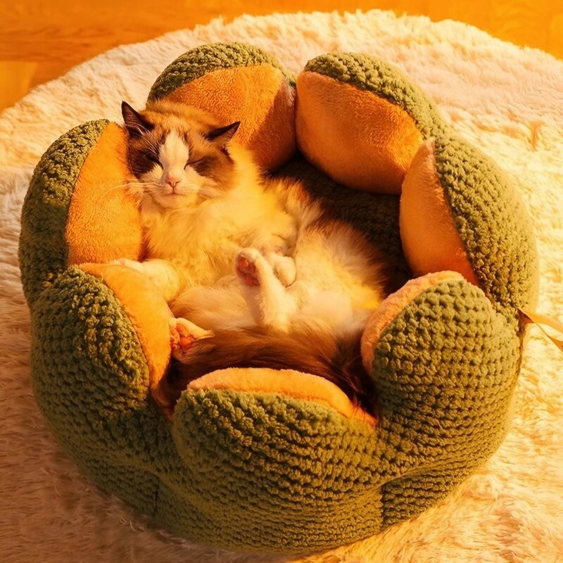 애니멀로우 고양이 쿠션 숨숨집 애견 마약 방석 대형, 1개, 그린