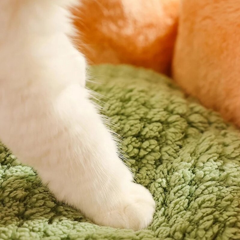 애니멀로우 고양이 쿠션 숨숨집 애견 마약 방석 대형, 1개, 그린