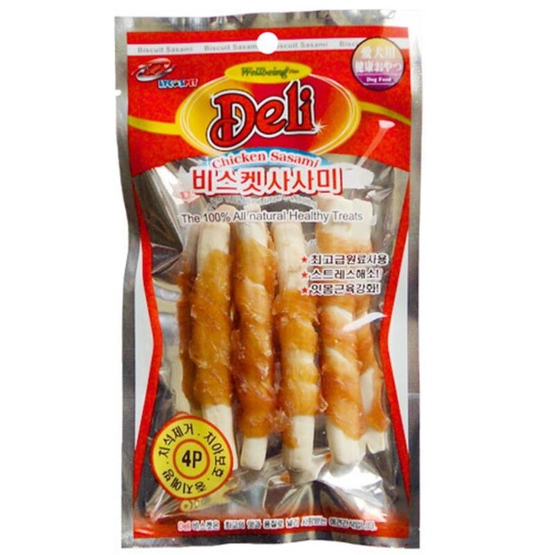 애견 잇몸근육 강화 비스켓 사사미 4p 리트리버 세인트버나드 덴탈껌