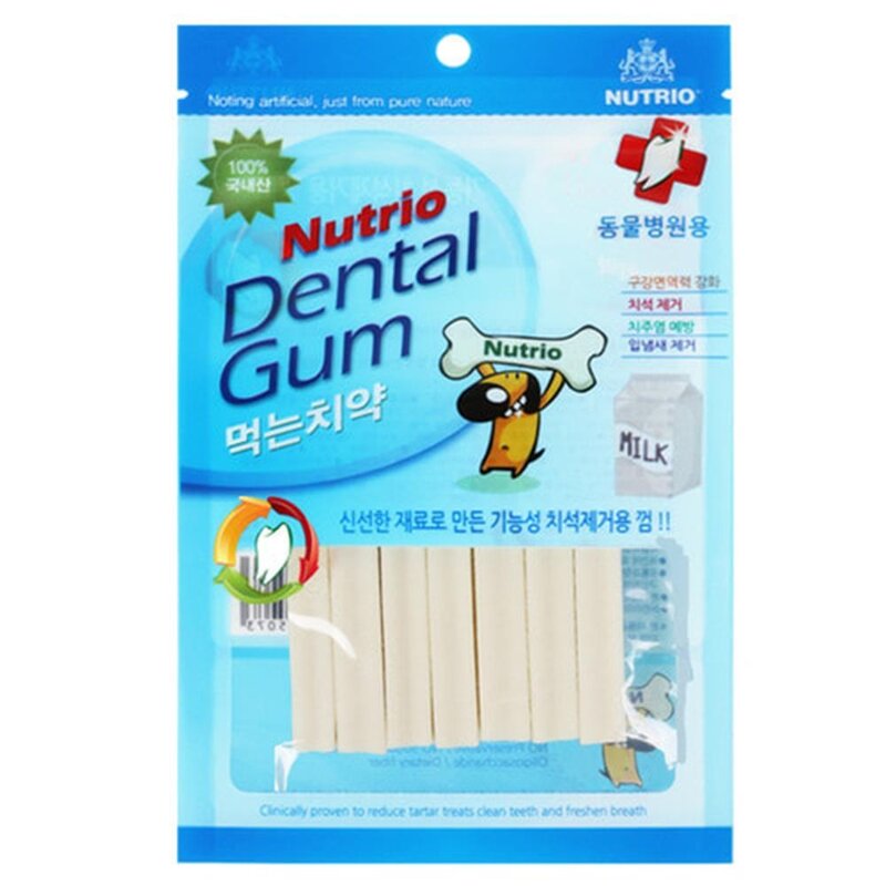 구강 관리 댕댕이 먹는 치약 우유맛 8p 코카스파니엘 간식 덴탈껌