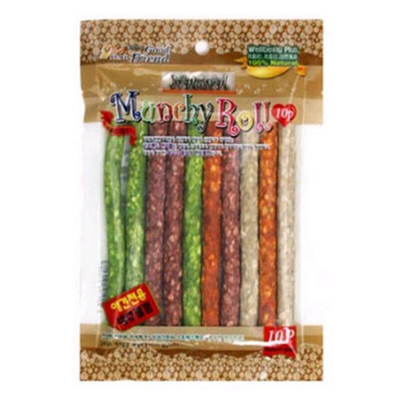 칼슘풍부 칼라 먼치껌 애견 간식 10p 댕댕이 구취완화 스피츠 개간식