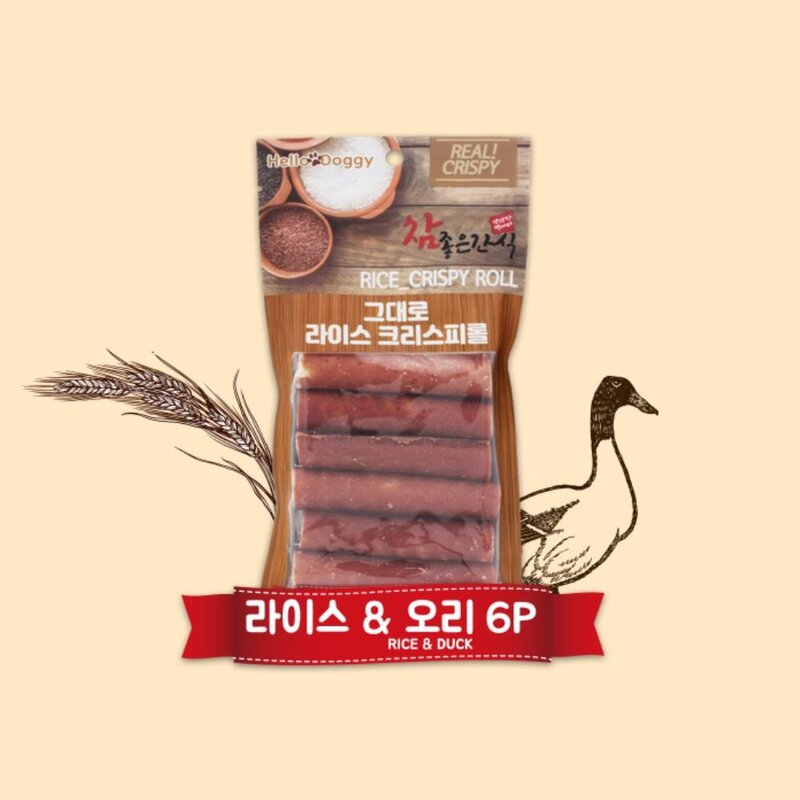개들이 좋아하는 오리 영양간식 60g 강아지 전연령 오래먹는간식 개껌