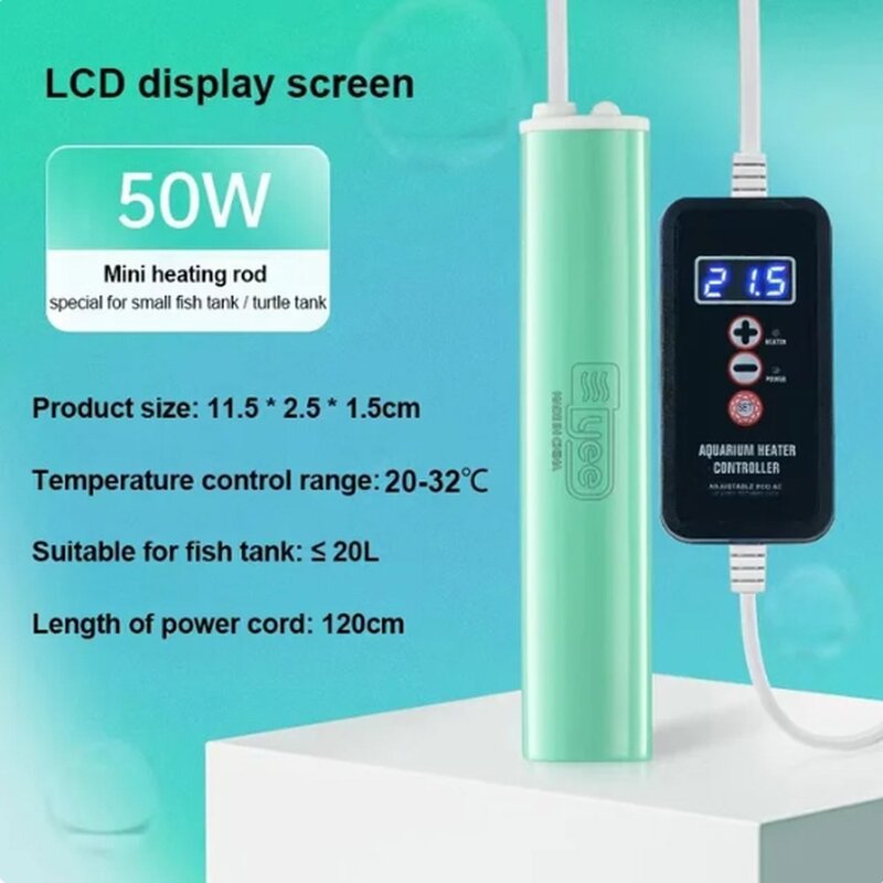 어항 로드 제어 75W 히팅 최신 25W 50W 수족관 항온 히터 수중 미니, 25W 1