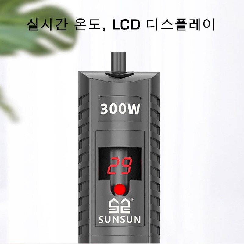 어항 디지털 자동 히터 수족관 거북이 수온 조절기 LCD 디스플레이 보호 케이스 포함 완전 방수 50w 100w 200w 300w 500w, 1개