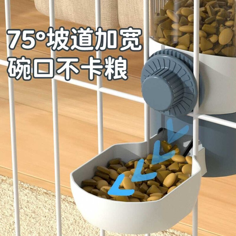 자동 급식기 대용량 사료통 배식기 애완동물 고양이, 자동음수대-그린(1000ML)