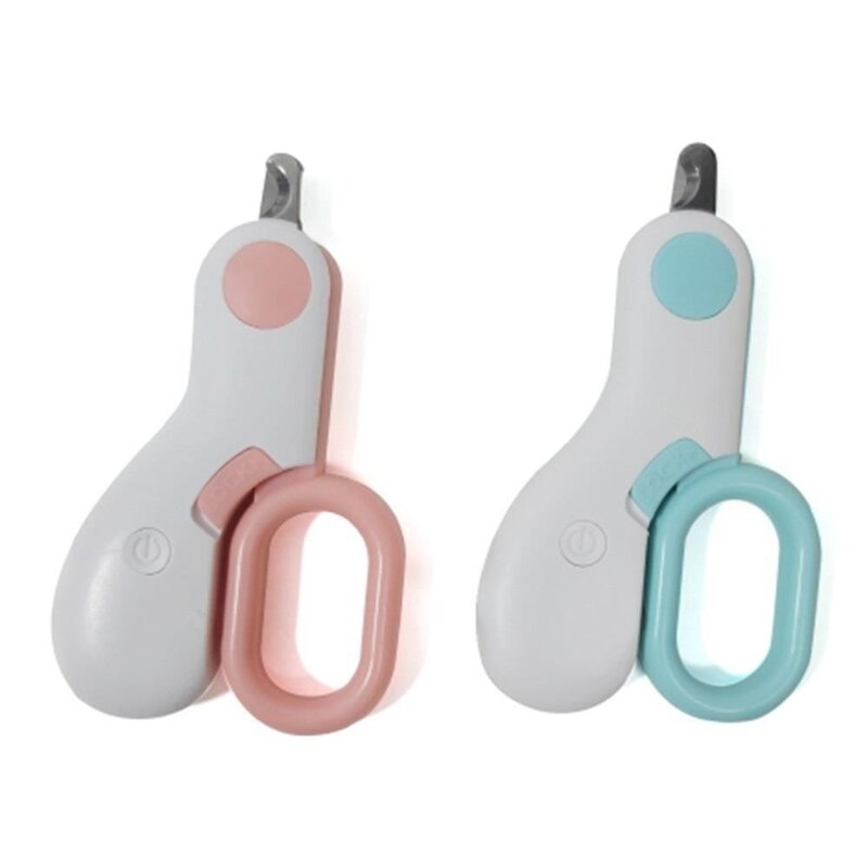 LED 고양이 발톱 정이 깍기 깎이 발톱깍이 발톱깍기, 블루