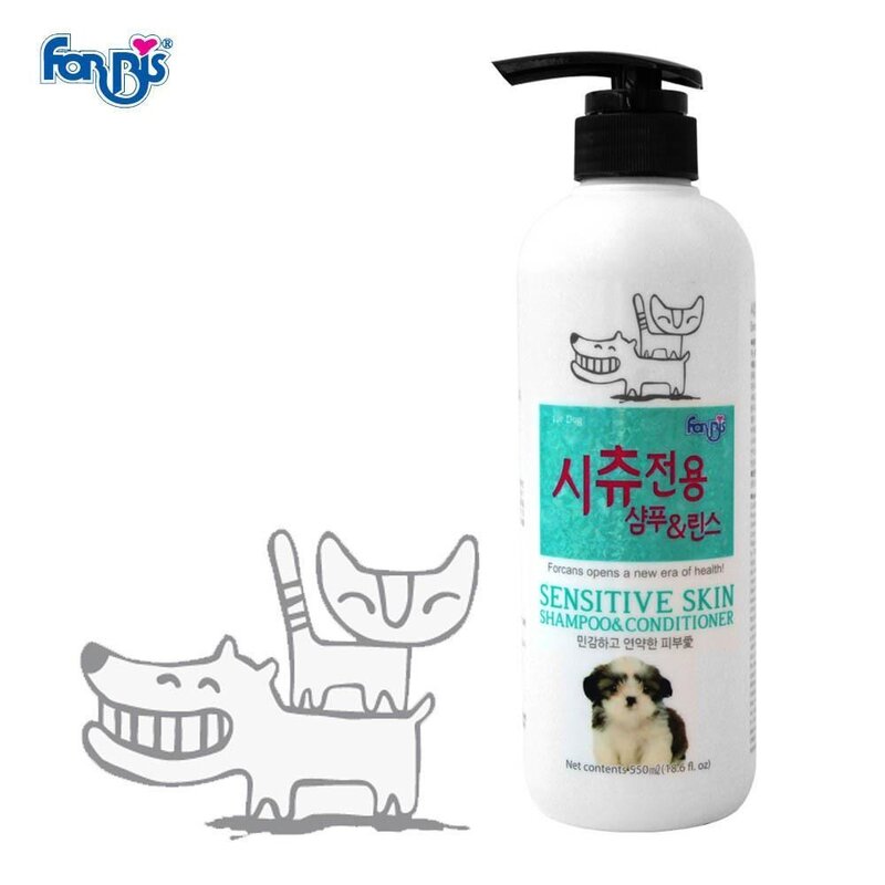 연약한 피부 시츄 목욕 샴푸 컨디셔너 애견샴푸 애견, 1개