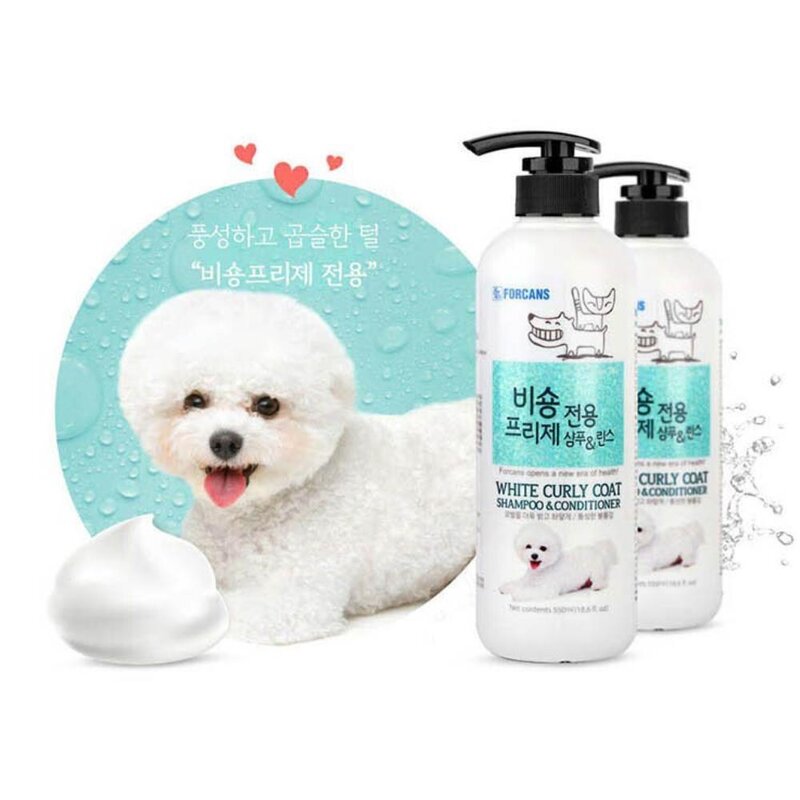 비숑 프리제 전용 샴푸 린스 개 애완견린스 반려견 펫, 1개