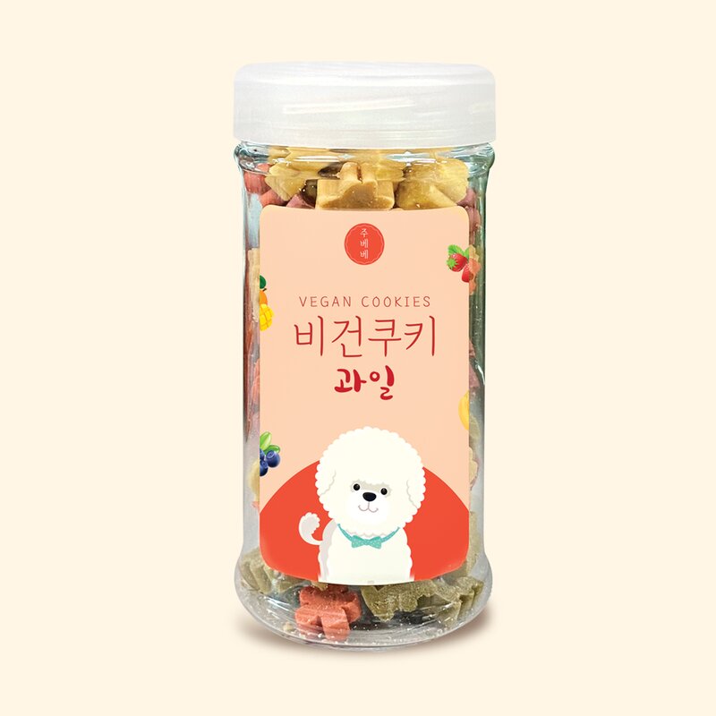 강아지 간식 비스킷 비건 쿠키 90g(과일), 90g, 1개, 과일