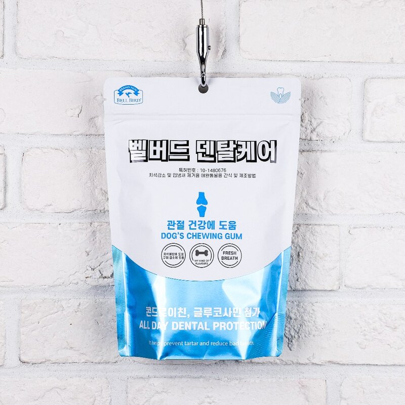 벨버드 푸드 덴탈케어 강아지 간식, 피부건강, 100g, 3개