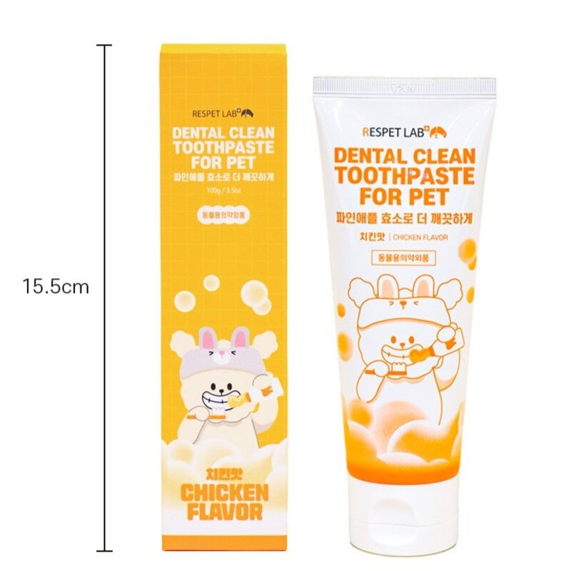 리스펫랩 반려동물 덴탈클린 효소치약 닭고기맛, 100g, 1개