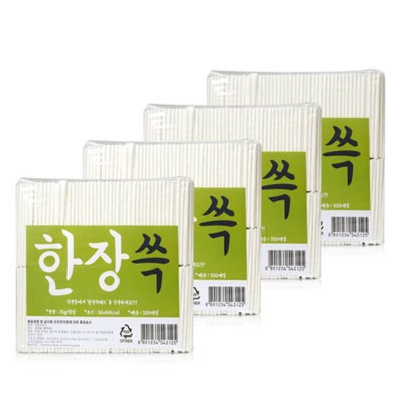 한장쓱 강아지 배변 패드 100매, 4개