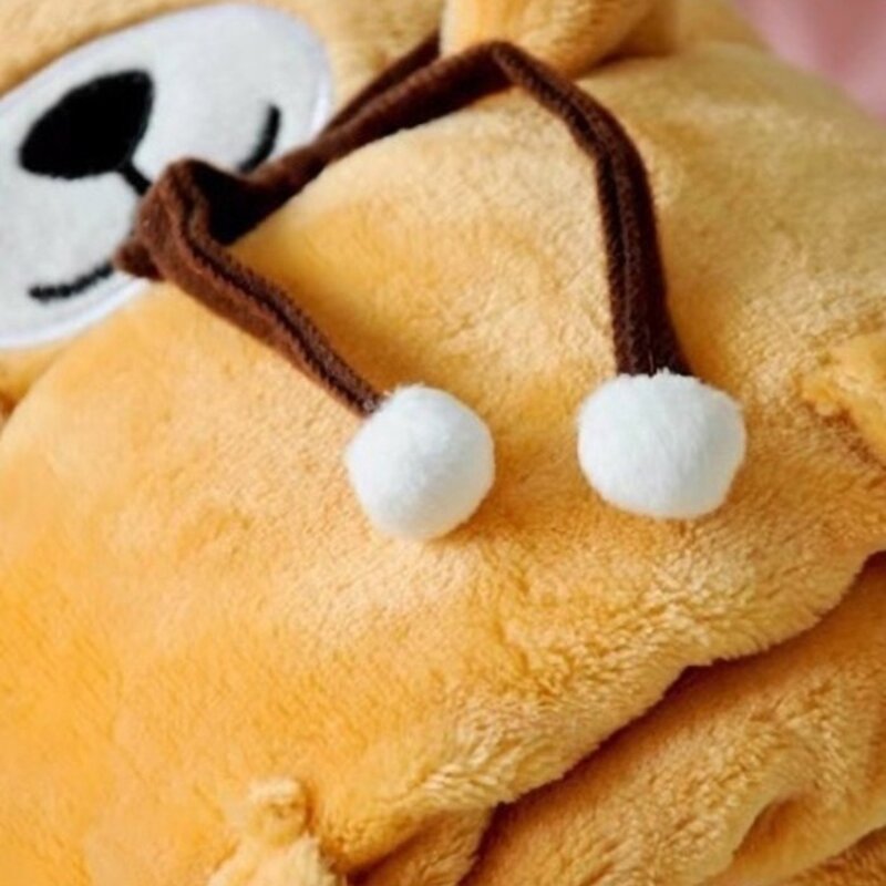 에코벨 플란넬 시바견 캐릭터 무릎담요
