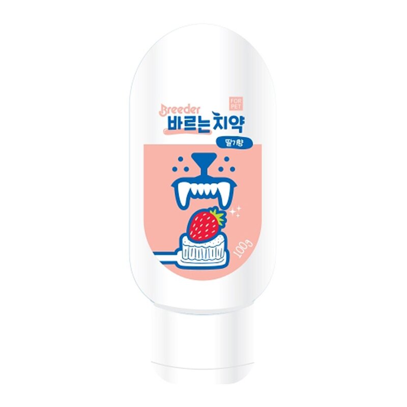 브리더 바르는치약 100g 청사과향 딸기향, 1개