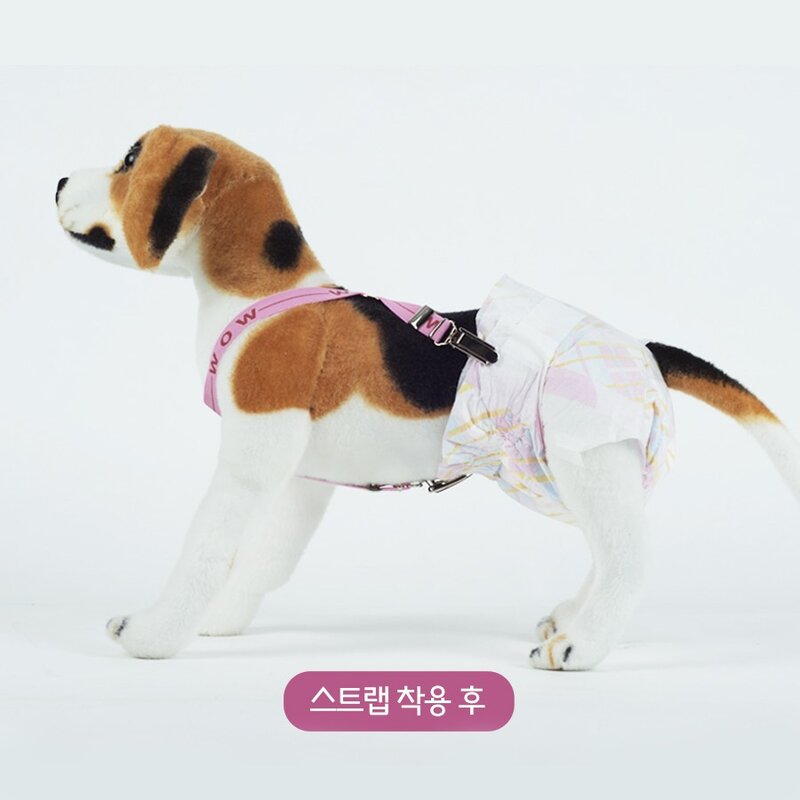 나트리스 강아지 기저귀 전용 스트랩 멜빵 암컷 중형