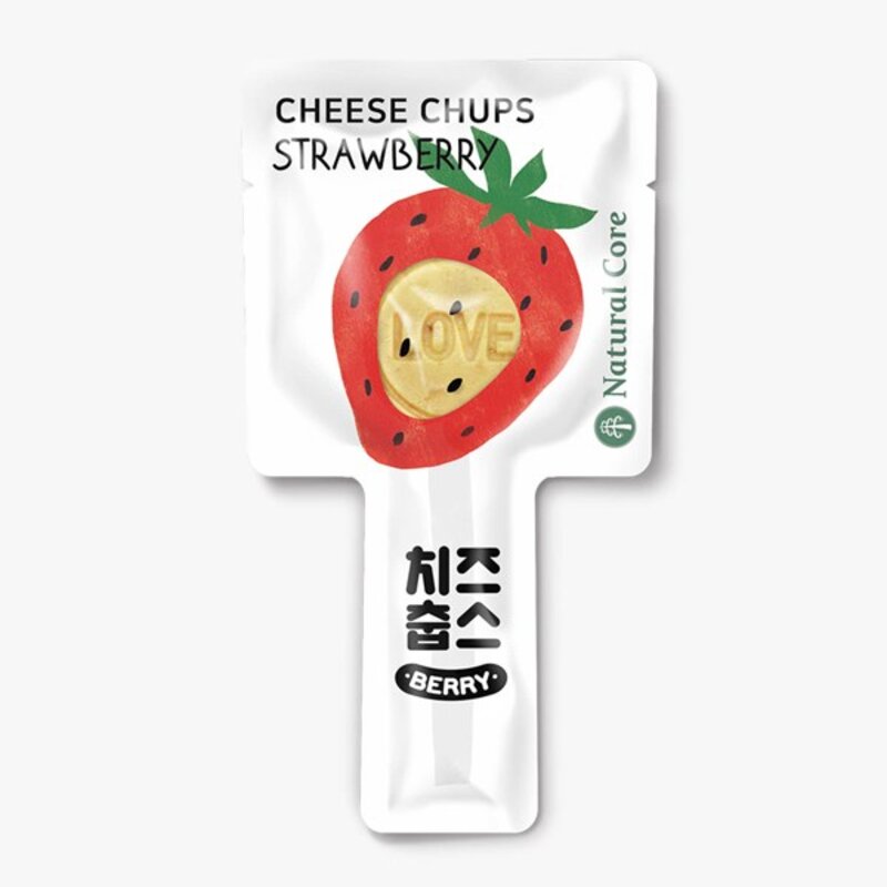 네츄럴코어 치즈춥스 3종 강아지간식 껌 + 만도 스페샬푸드4p 1개증정, 30개, 사과+딸기+브로콜리