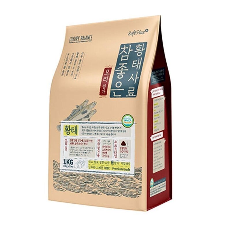황태 오리고기 강아지 반습식 개사료 1KG 애견 댕댕이