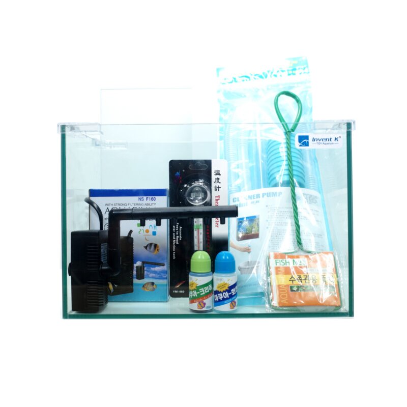 어항 수족관 세트 구피 베타 열대어 금붕어 수조 미니 어항 해변 세트 BASIC300 해변풀세트 BASIC450_스... 1개