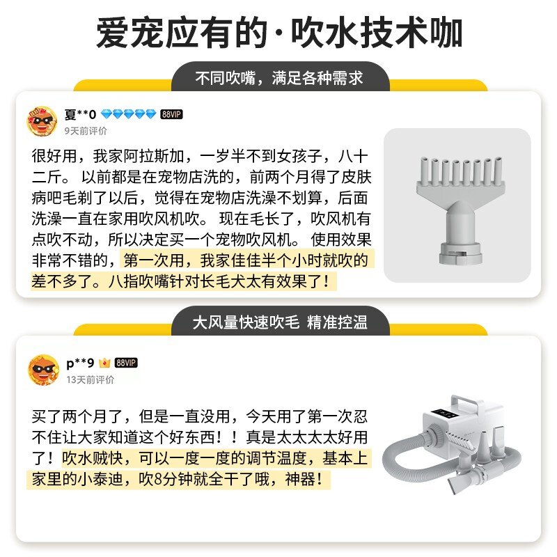 애견 가정용 업소용 드라이기 에어탱크 대형견, 하이엔드 CVT 버전 레이크 블루, 1개