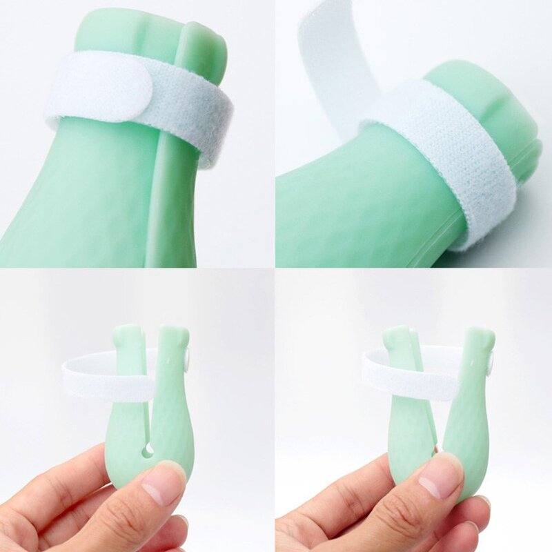 미우프 고양이 실리콘 할큄방지 목욕 신발 발톱 커버 미용 발톱캡