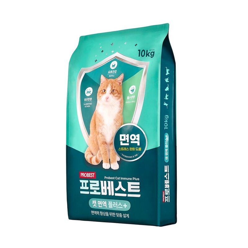 프로베스트 캣 면역플러스 10kg, 닭, 10kg, 1세트