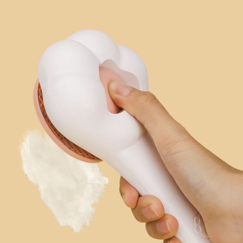 예보들 고양이 발바닥 반려동물 브러시 강아지 털관리 고양이 털 빗 고양이 브러쉬 강아지 브러쉬, 화이트, 1개
