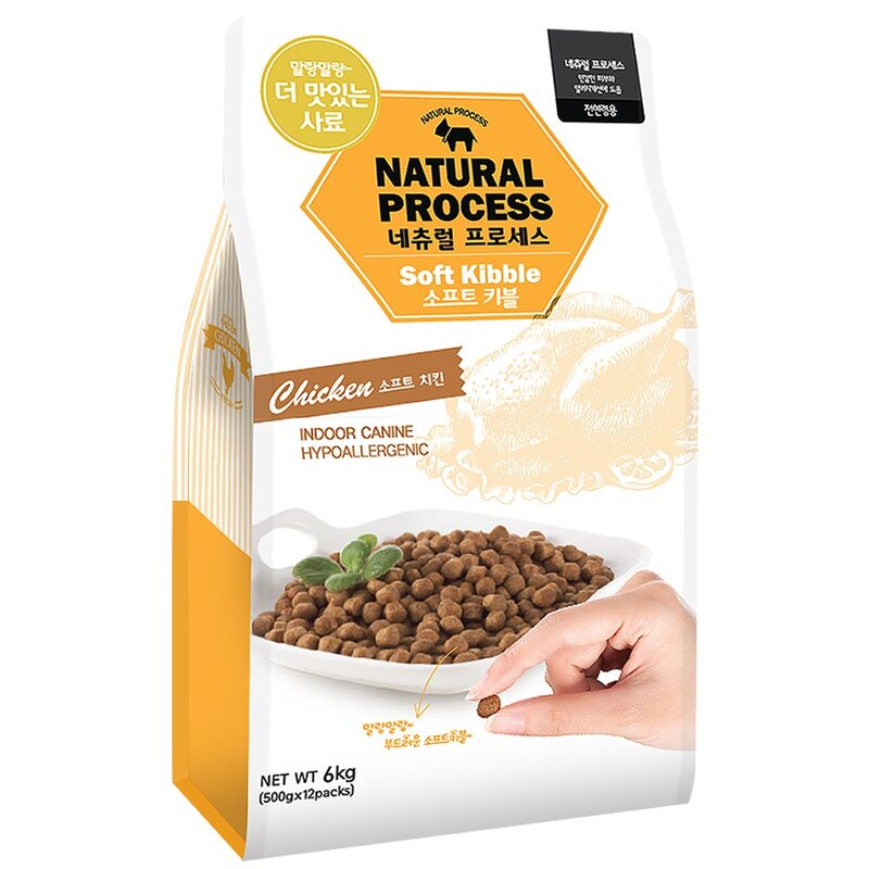 네츄럴프로세스 전연령 강아지 소프트 사료 치킨, 닭, 1kg, 1개