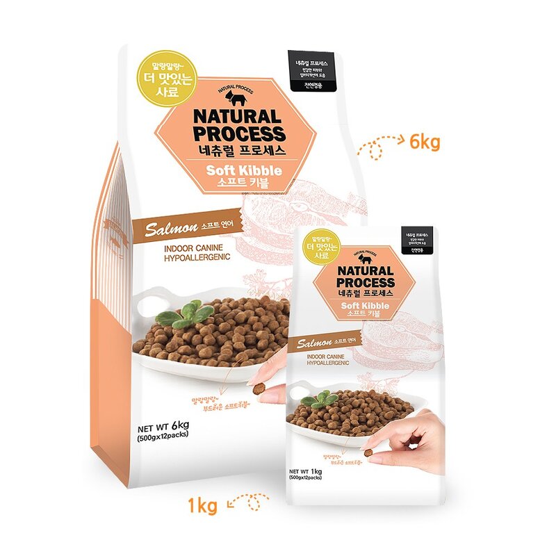 네츄럴프로세스 전연령 강아지 소프트 사료 치킨, 닭, 1kg, 1개