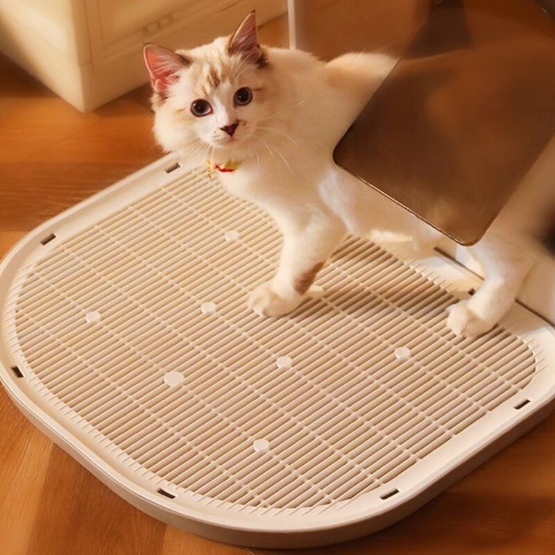 둥둥펫 고양이 사막화방지 모래쏙 화장실 발판 그레이 50 x 40 x ... 1개