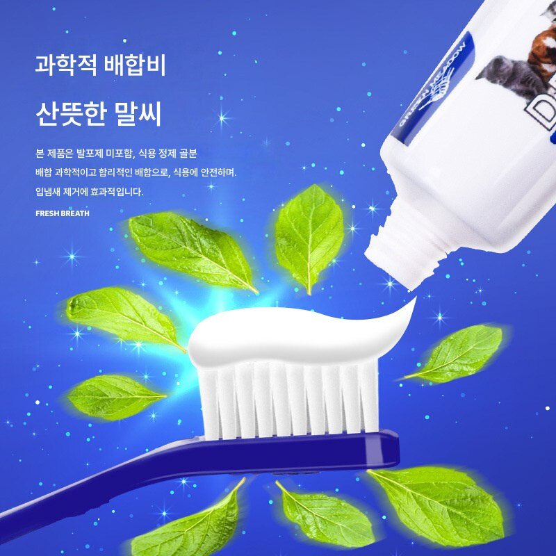 비숑 전용 칫솔 세트 실리콘 핑거커버 강아지 칫솔모 구취제거용 소형견, 칫솔(세트), 1개