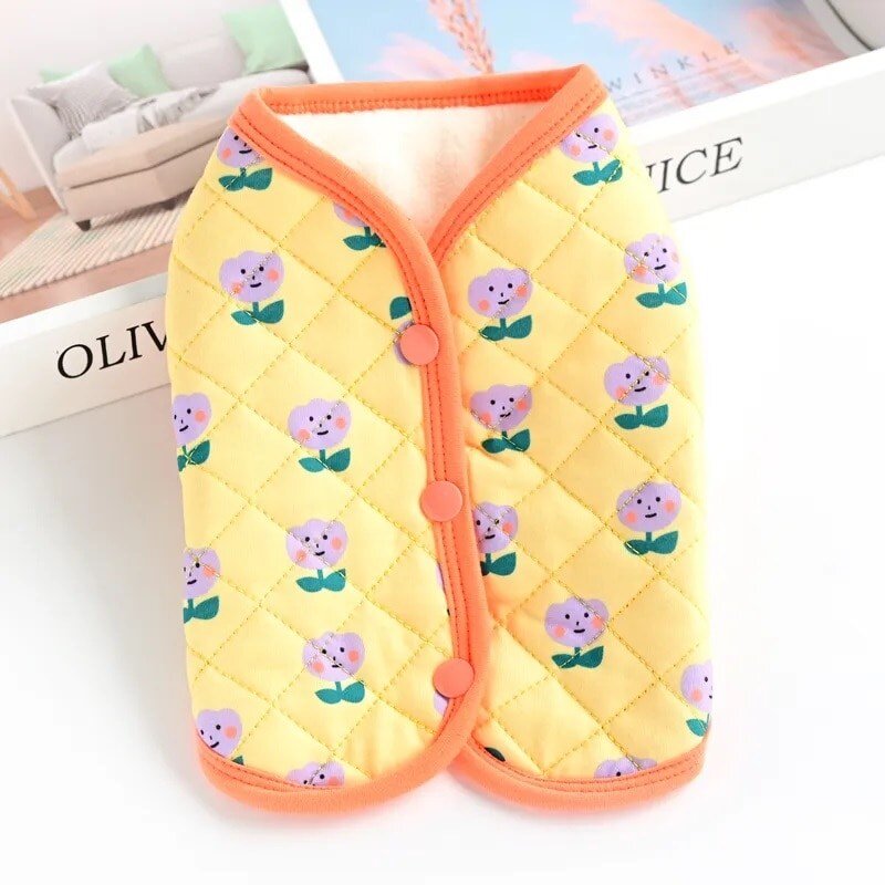 강아지패딩 4color 블루 S 곰돌이 조끼 배색 깔깔이 올인원 경량 겨울, 민트