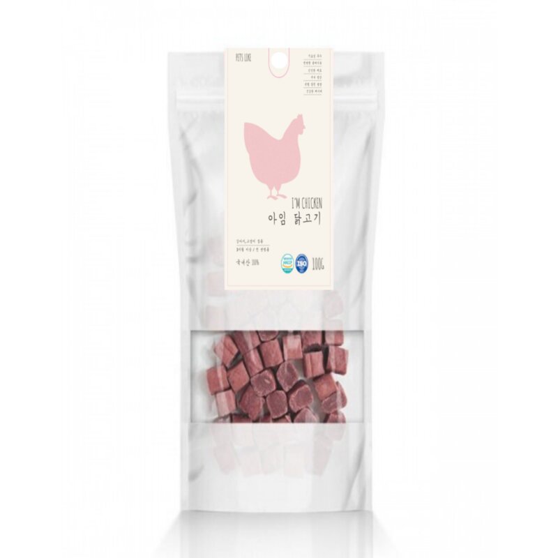 (당일발송) 아임큐브100g - 5종 오리고기 닭고기 소고기 연어 황, 황태