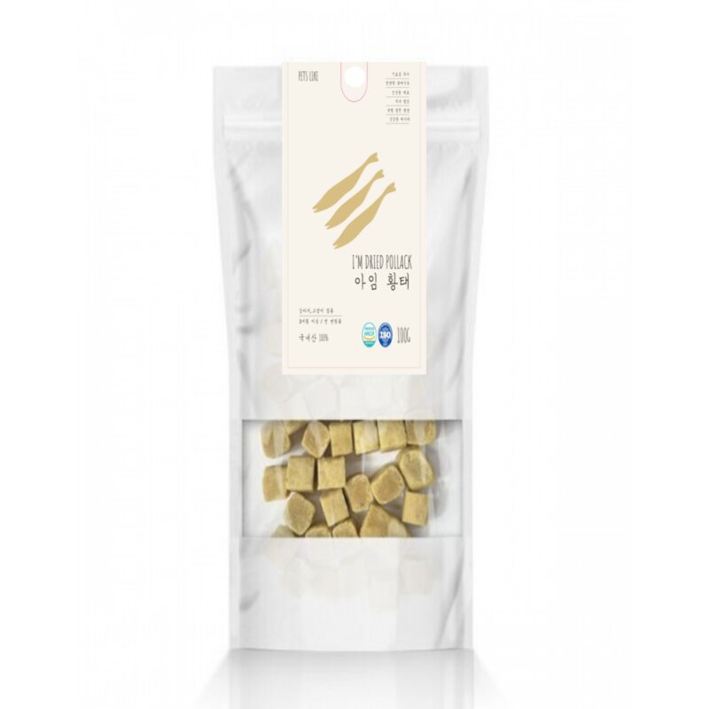 (당일발송) 아임큐브100g - 5종 오리고기 닭고기 소고기 연어 황, 황태