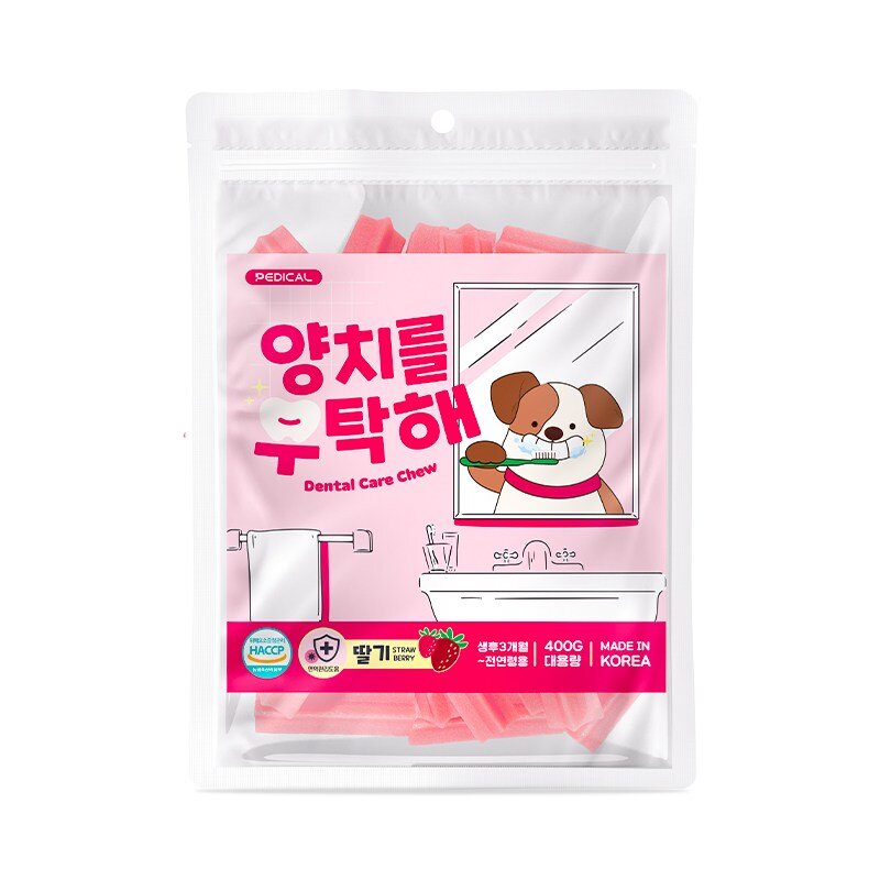 양치를부탁해 강아지 덴탈껌 3종 딸기블루베리코코넛